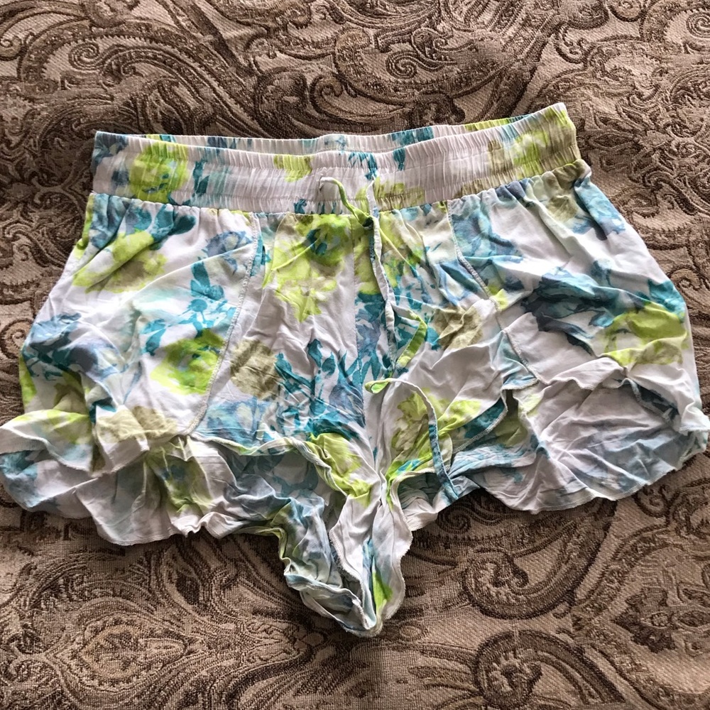 Jack Blue & Green Flowy Shorts